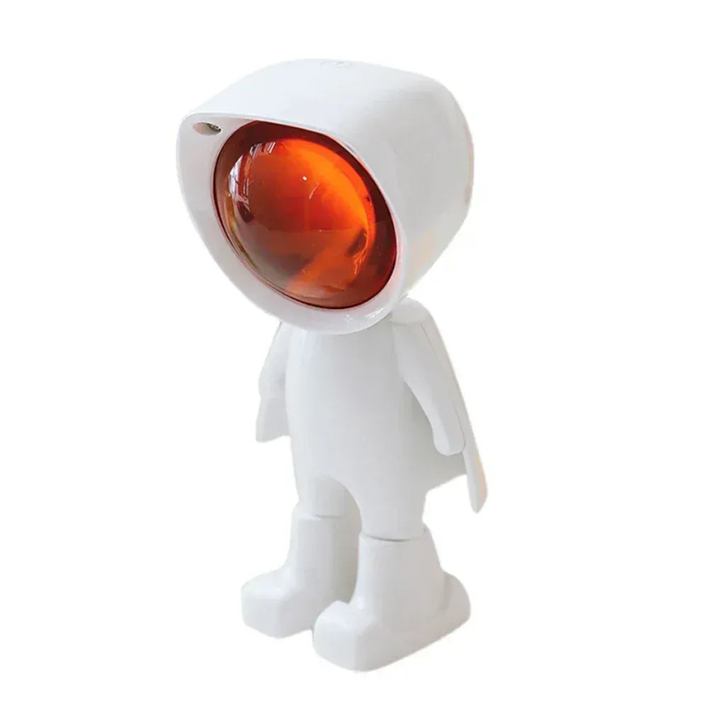 Lampe de Chevet Astronaute Projecteur Arc-en-Ciel LED 7 colors changeable / Rechargeable