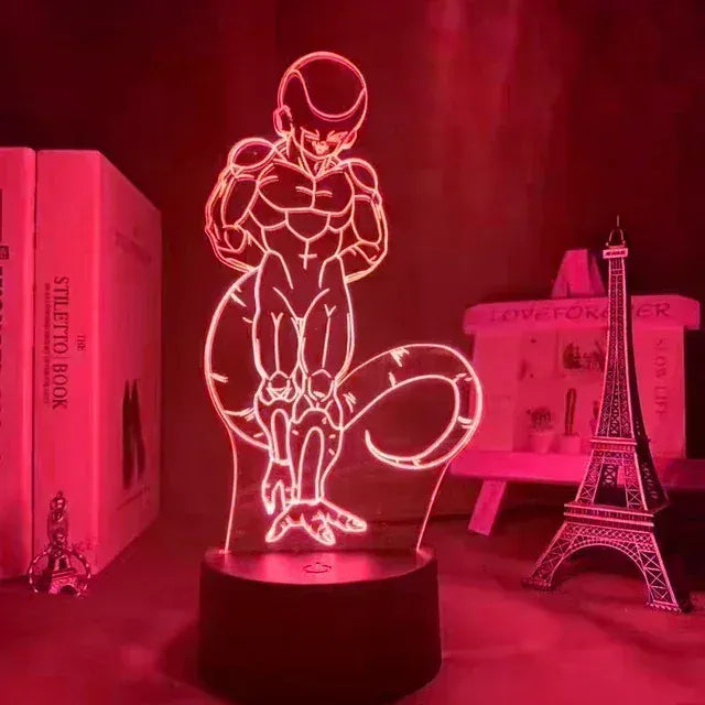 Lampe de Chevet Dragon Ball Freezer 3D Acrylique LED 15 / 16 color with remote