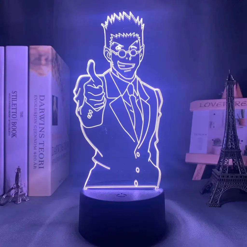 Lampe de Chevet Hunter x Hunter Leorio 3D Acrylique YD-670