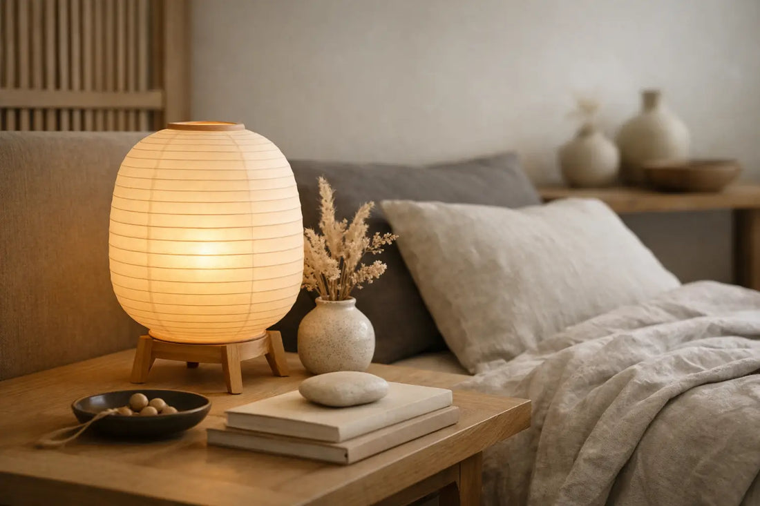 Tendance lampe de chevet japandi 2026