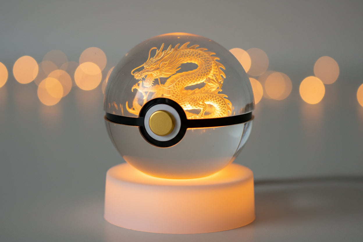 Lampe Chevet Pokémon Lugia Cristal 3D Veilleuse Lugia