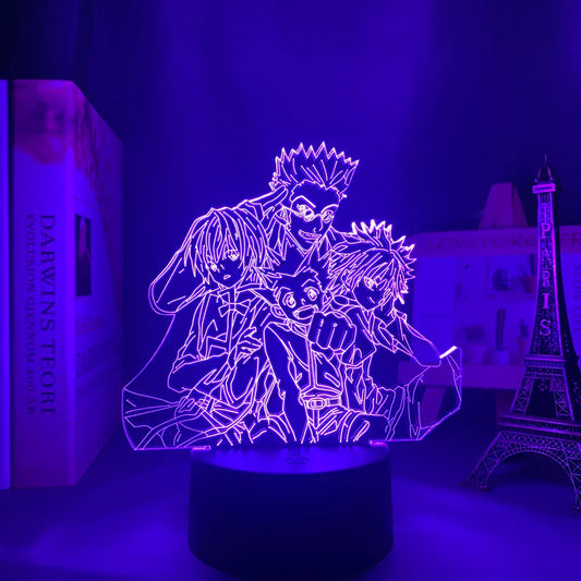 Lampe de Chevet Anime Hunter x Hunter Équipe 3D Acrylique YD-886