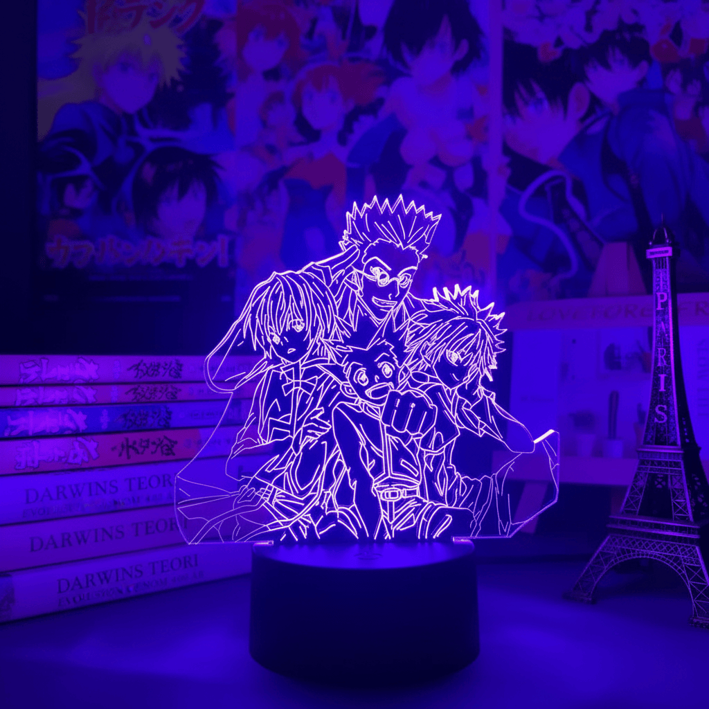 Lampe de Chevet Anime Hunter x Hunter Équipe 3D Acrylique YD-886