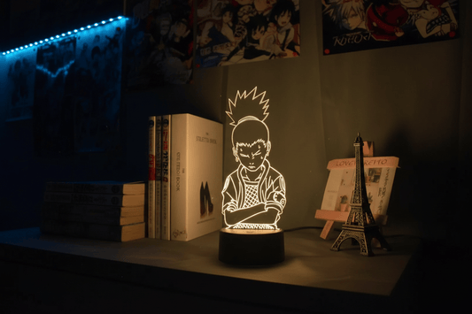 Lampe de Chevet Anime Naruto Shikamaru 3D Acrylique LED YD-2815