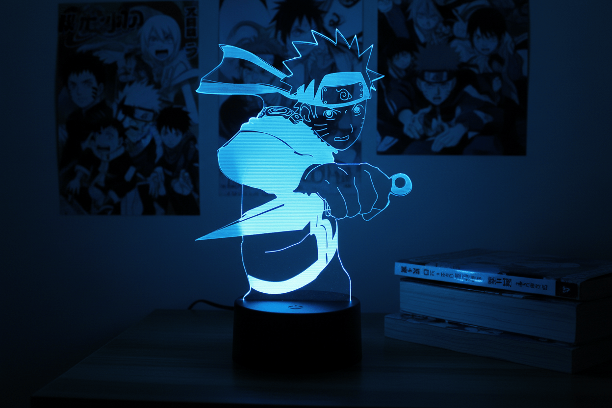 Lampe de Chevet Anime Naruto Uzumaki 3D Acrylique YD-829