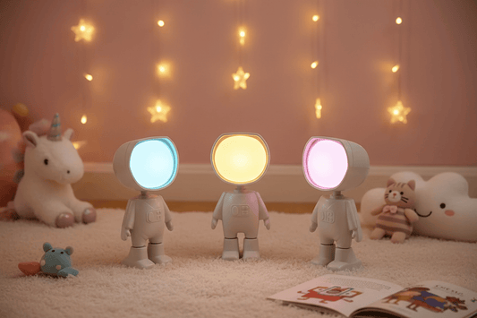 Lampe de Chevet Astronaute Projecteur Arc-en-Ciel LED 7 colors changeable / Rechargeable