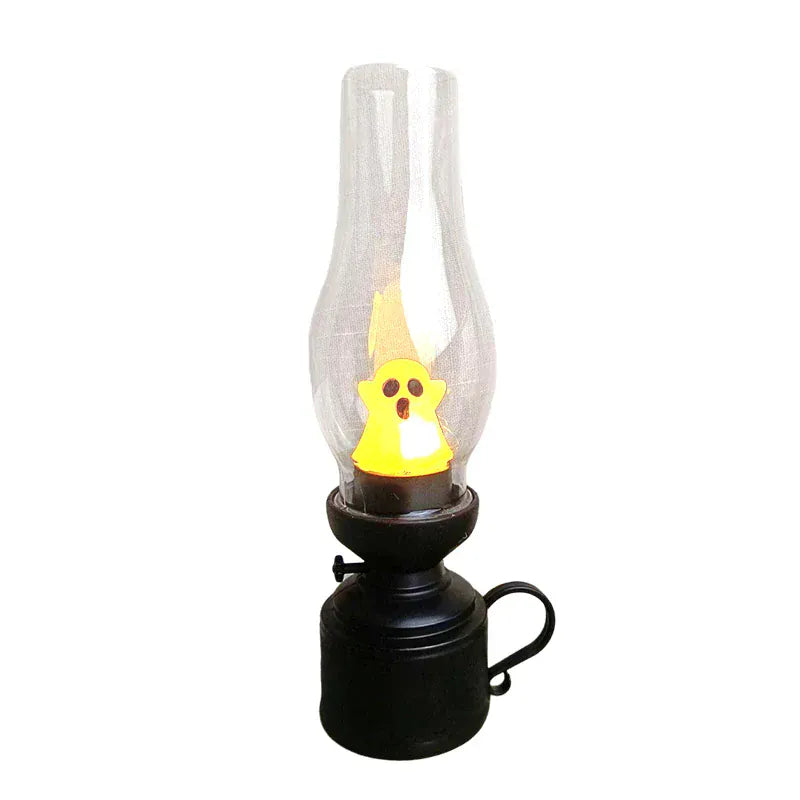 Lampe de Chevet Calcifer Lanterne Jaune Rétro Sans Flamme A