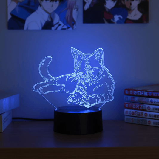 Lampe de Chevet Chat 3D LED 7 Couleurs USB RGB