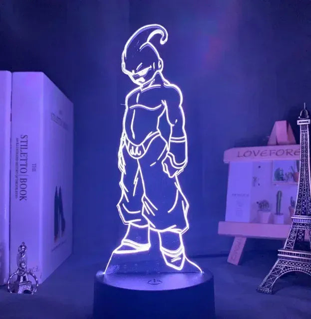 Lampe de Chevet Dragon Ball Buu 3D Acrylique LED 14 / 16 color with remote