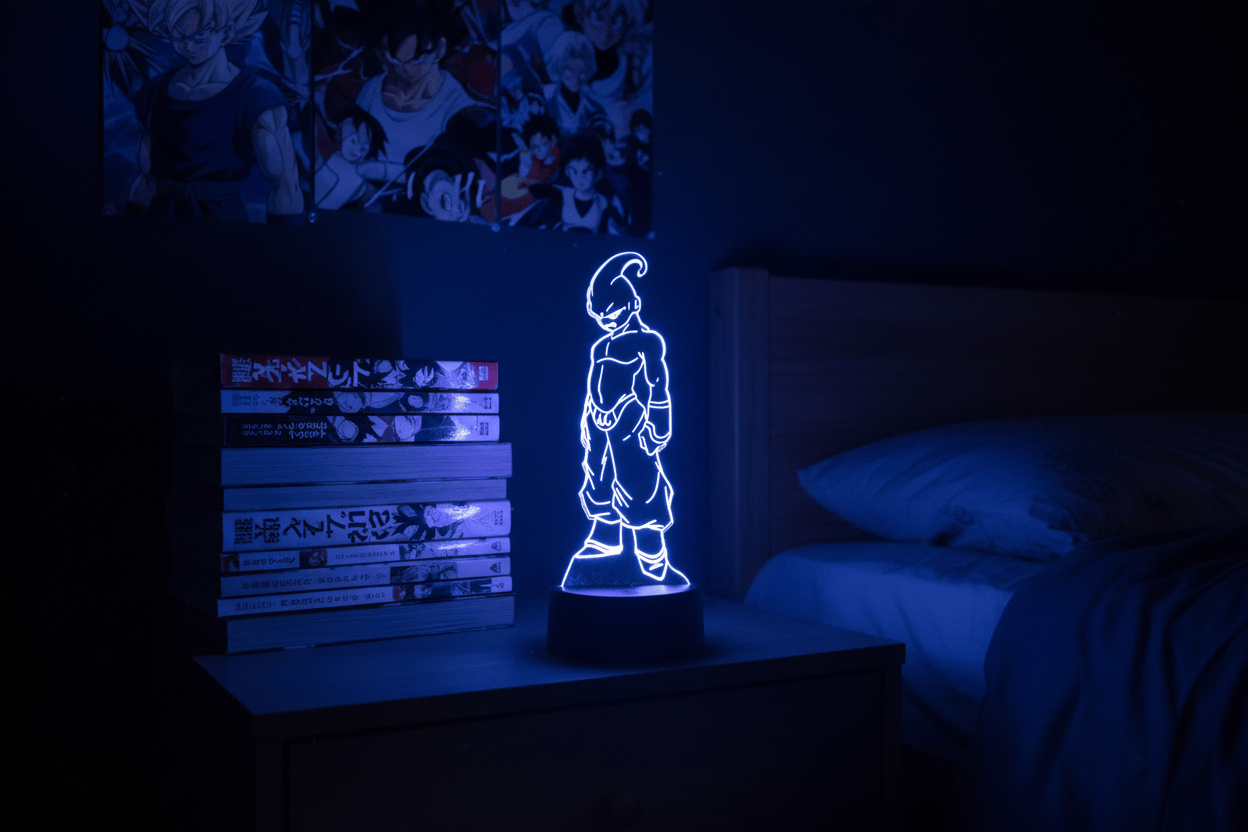 Lampe de Chevet Dragon Ball Buu 3D Acrylique LED 14 / 16 color with remote