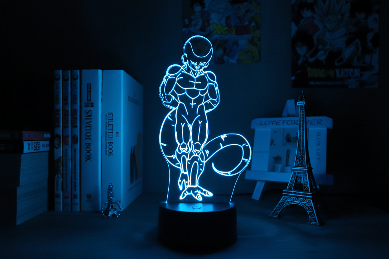 Lampe de Chevet Dragon Ball Freezer 3D Acrylique LED 15 / 16 color with remote