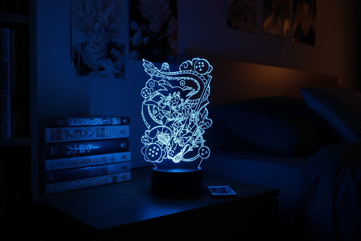 Lampe de Chevet Dragon Ball Goku Enfant Shenron 3D 6 / 16 color with remote