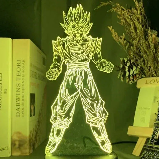 Lampe de Chevet Dragon Ball Goku Super Saiyan 2 3D 24 / 16 color with remote