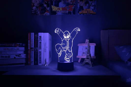 Lampe de Chevet Dragon Ball Kame Sennin 3D Acrylique 12 / 16 color with remote