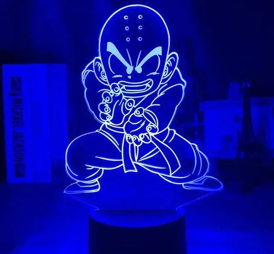 Lampe de Chevet Dragon Ball Krilin 3D Acrylique LED 11 / 16 color with remote