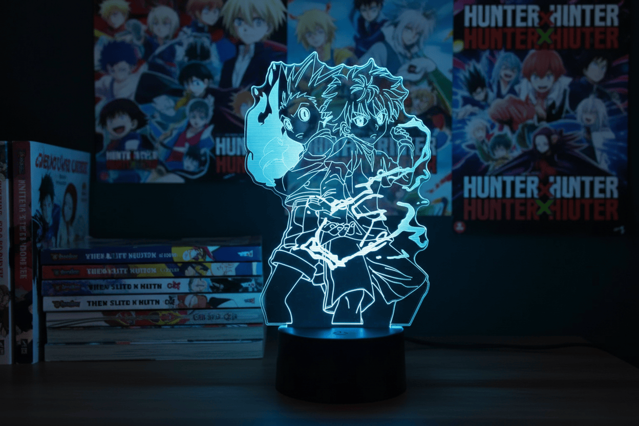 Lampe de Chevet Hunter x Hunter Killua Gon 3D Acrylique YD-891