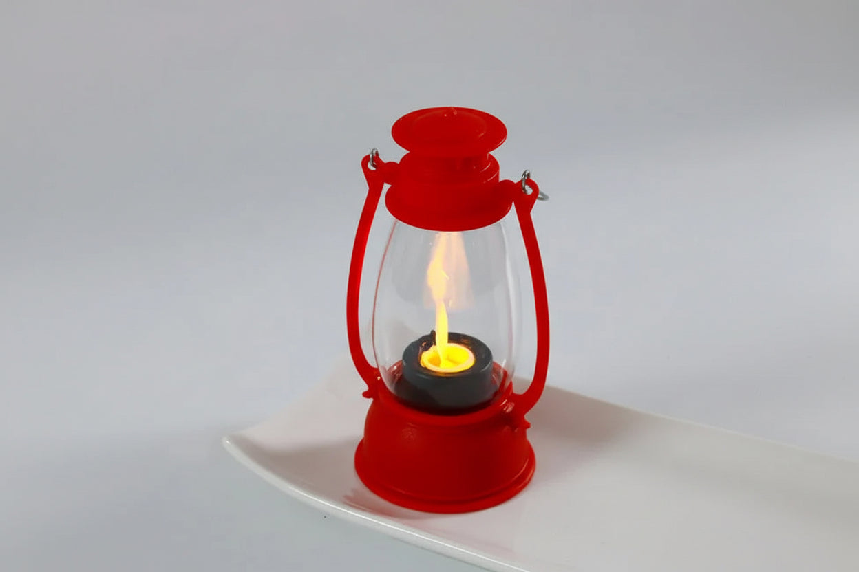 Lampe de Chevet Lanterne Kérosène Rétro Flamme LED E