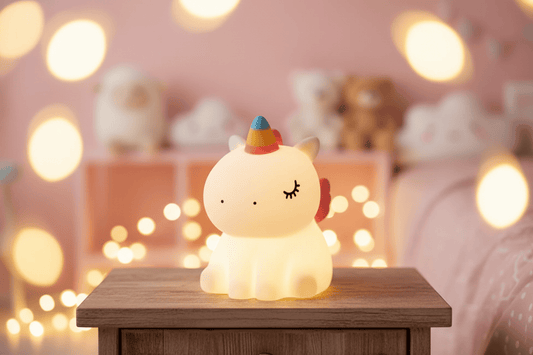 Lampe de Chevet Licorne Silicone LED Enfant Magique Cute Unicorn