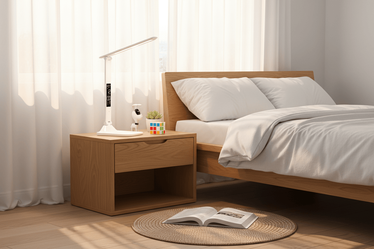 Lampe de Chevet Moderne Multifonction LED USB Rechargeable