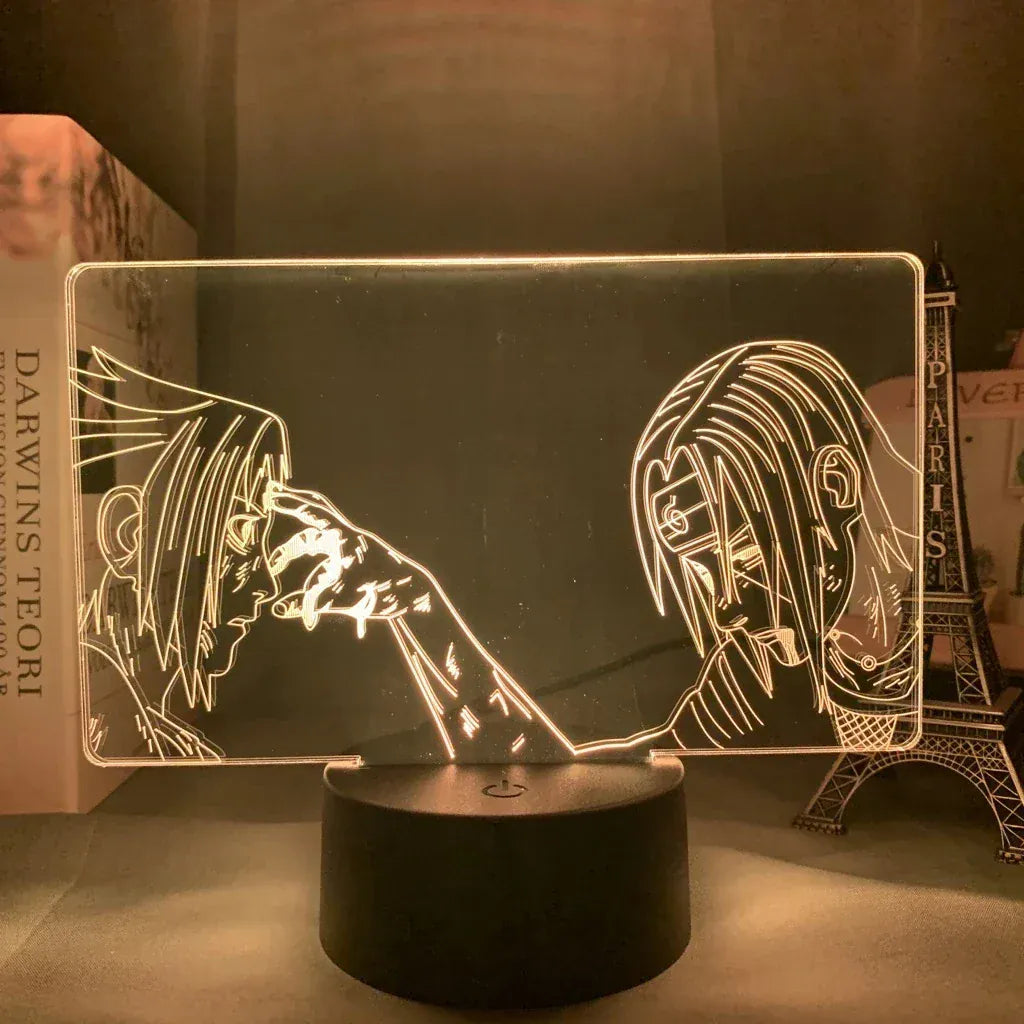 Lampe de Chevet Naruto Itachi Sasuke Scène Iconique  YD-852