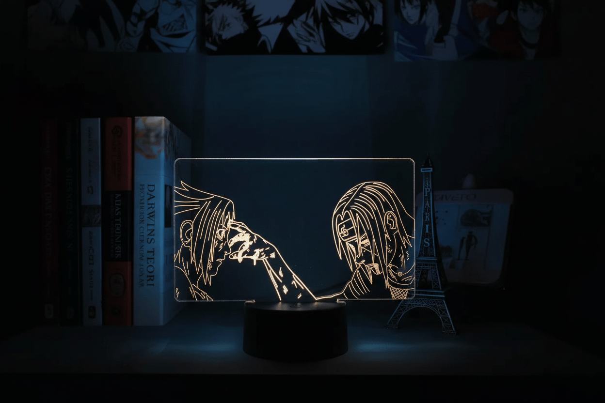 Lampe de Chevet Naruto Itachi Sasuke Scène Iconique  YD-852