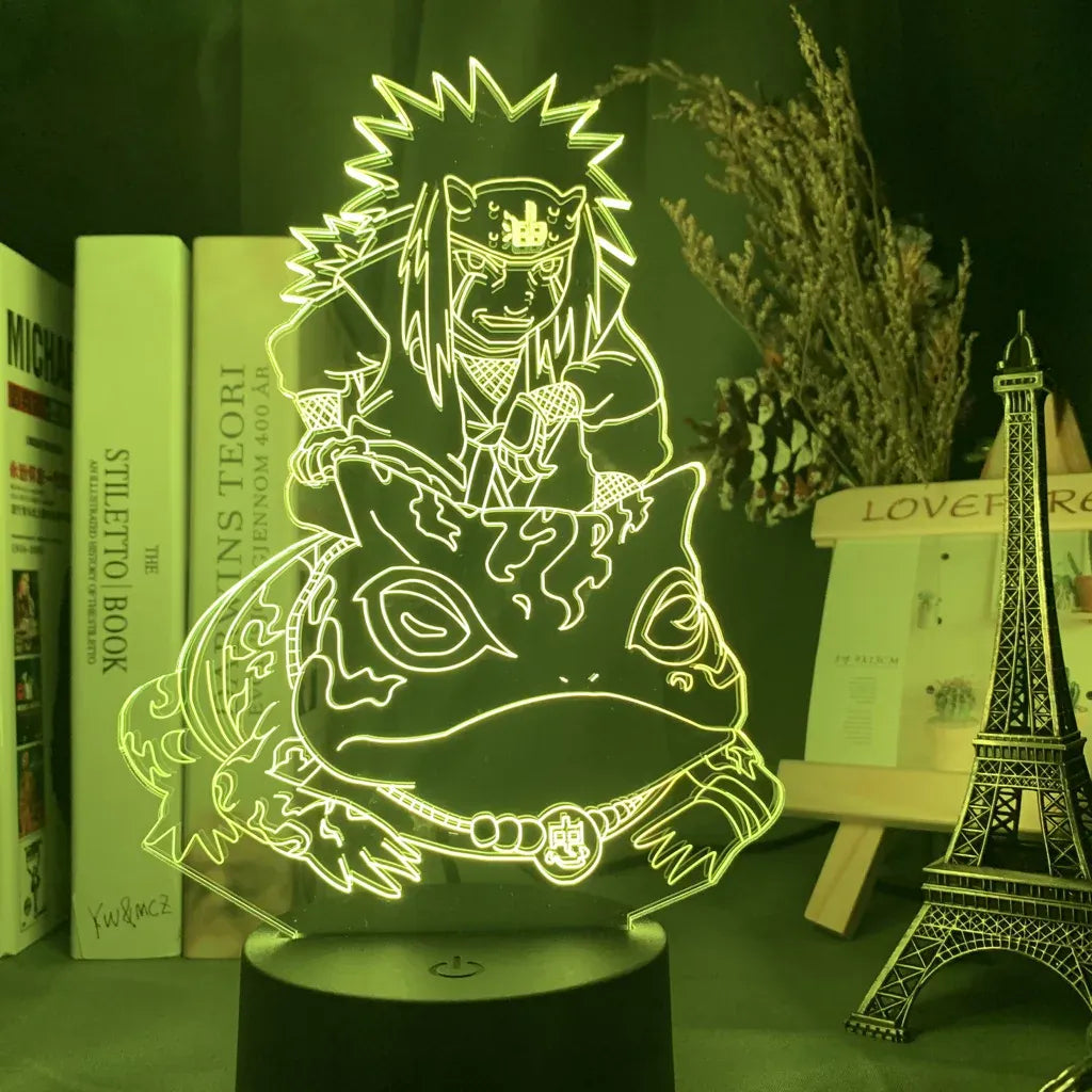 Lampe de Chevet Naruto Jiraya 3D Acrylique Hologramme YD-849