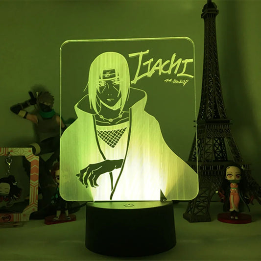 Lampe de Chevet Naruto Logo Itachi 3D Acrylique YD-846