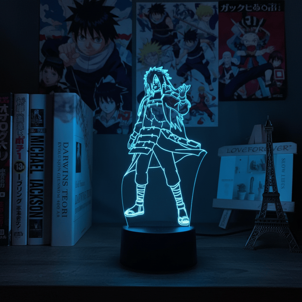Lampe de Chevet Naruto Madara Acrylique couleur modifiable YD-844