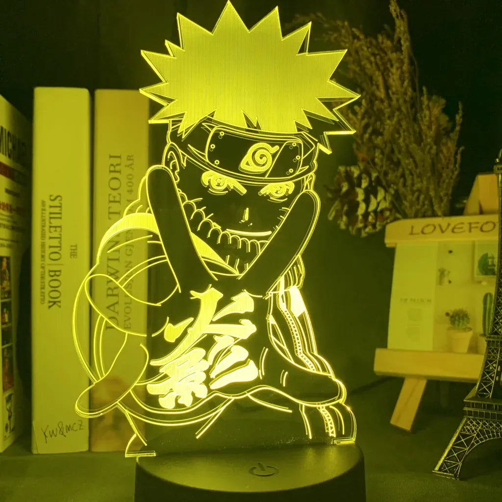 Lampe de Chevet Naruto Mode Sage 3D Acrylique Hologramme YD-830
