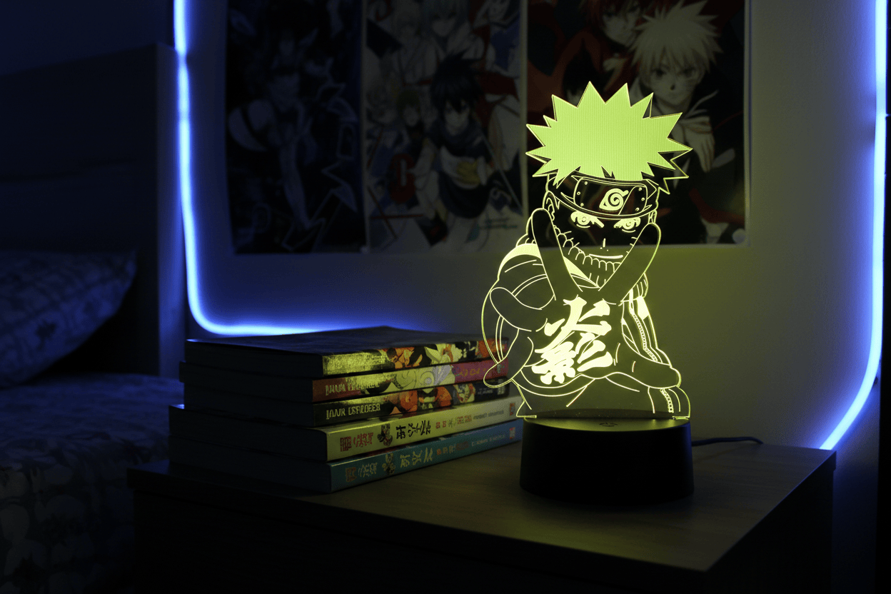 Lampe de Chevet Naruto Mode Sage 3D Acrylique Hologramme YD-830