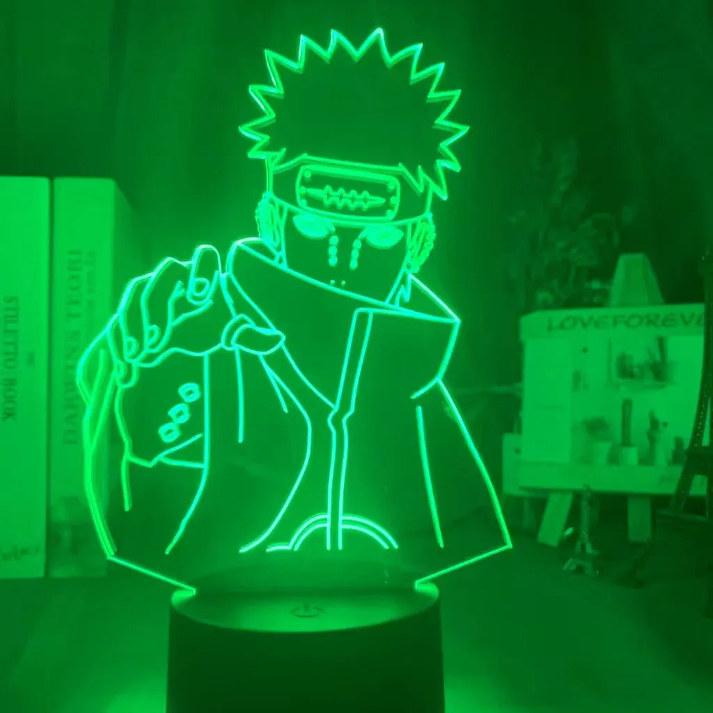 Lampe de Chevet Naruto Pain Nagato 3D Acrylique YD-833