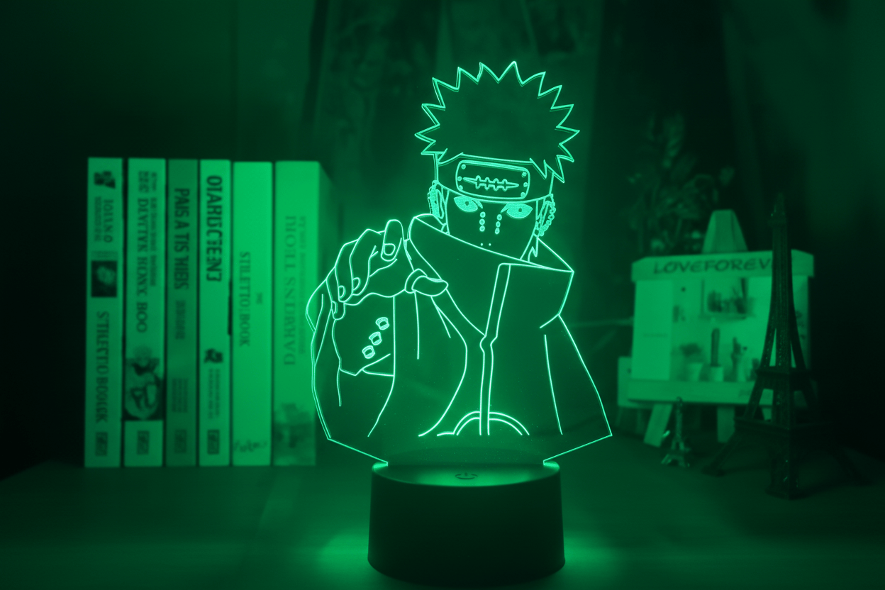 Lampe de Chevet Naruto Pain Nagato 3D Acrylique YD-833