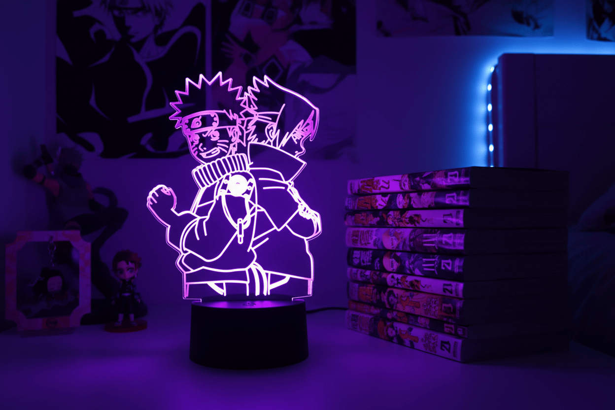 Lampe de Chevet Naruto Sasuke Enfants 3D Acrylique YD-832