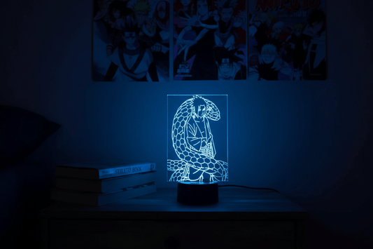 Lampe de Chevet Naruto Sasuke Serpent Manda 3D Acrylique YD-850