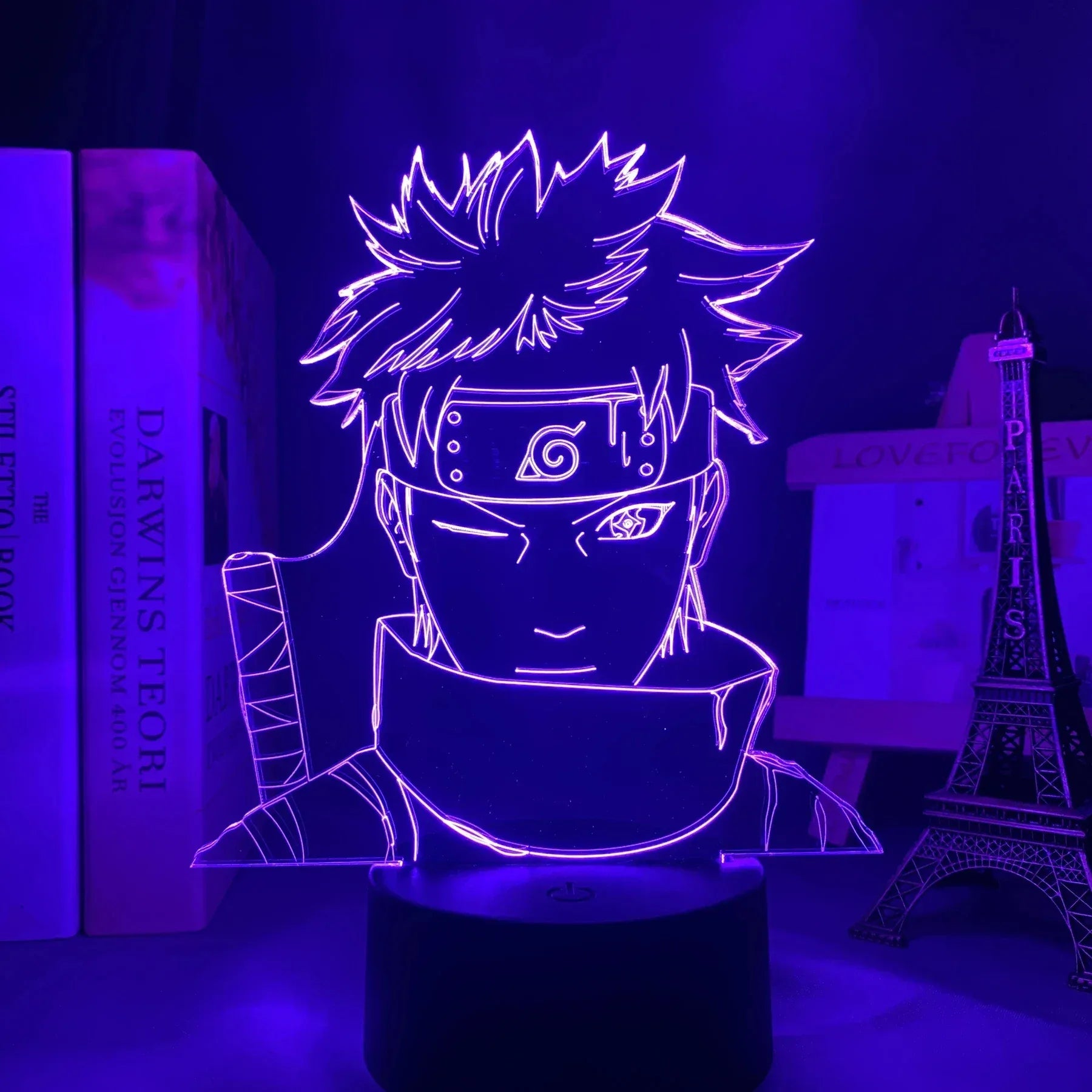 Lampe de Chevet Naruto Shisui 3D Acrylique LED YD-3724