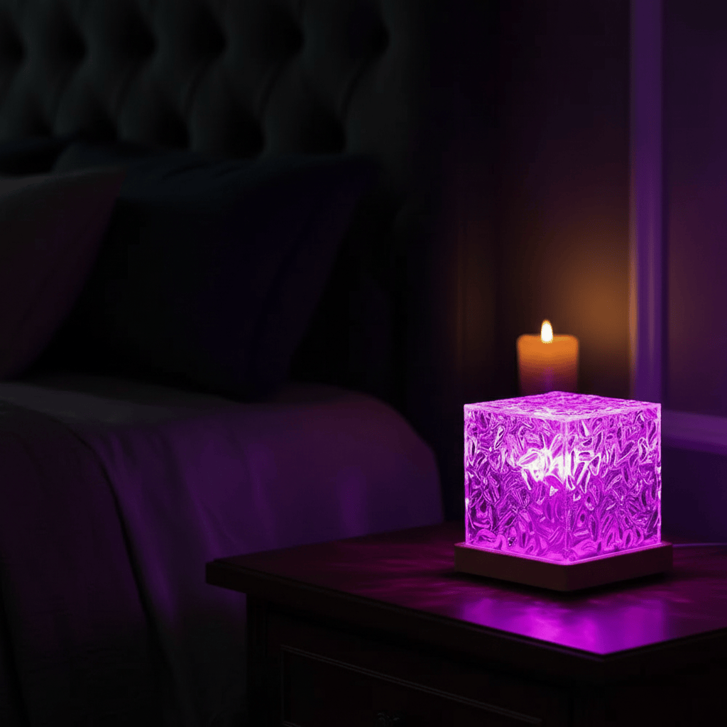 Lampe de Chevet Projecteur Aurora Vagues RGB 16 Couleurs Cube 16 Colors