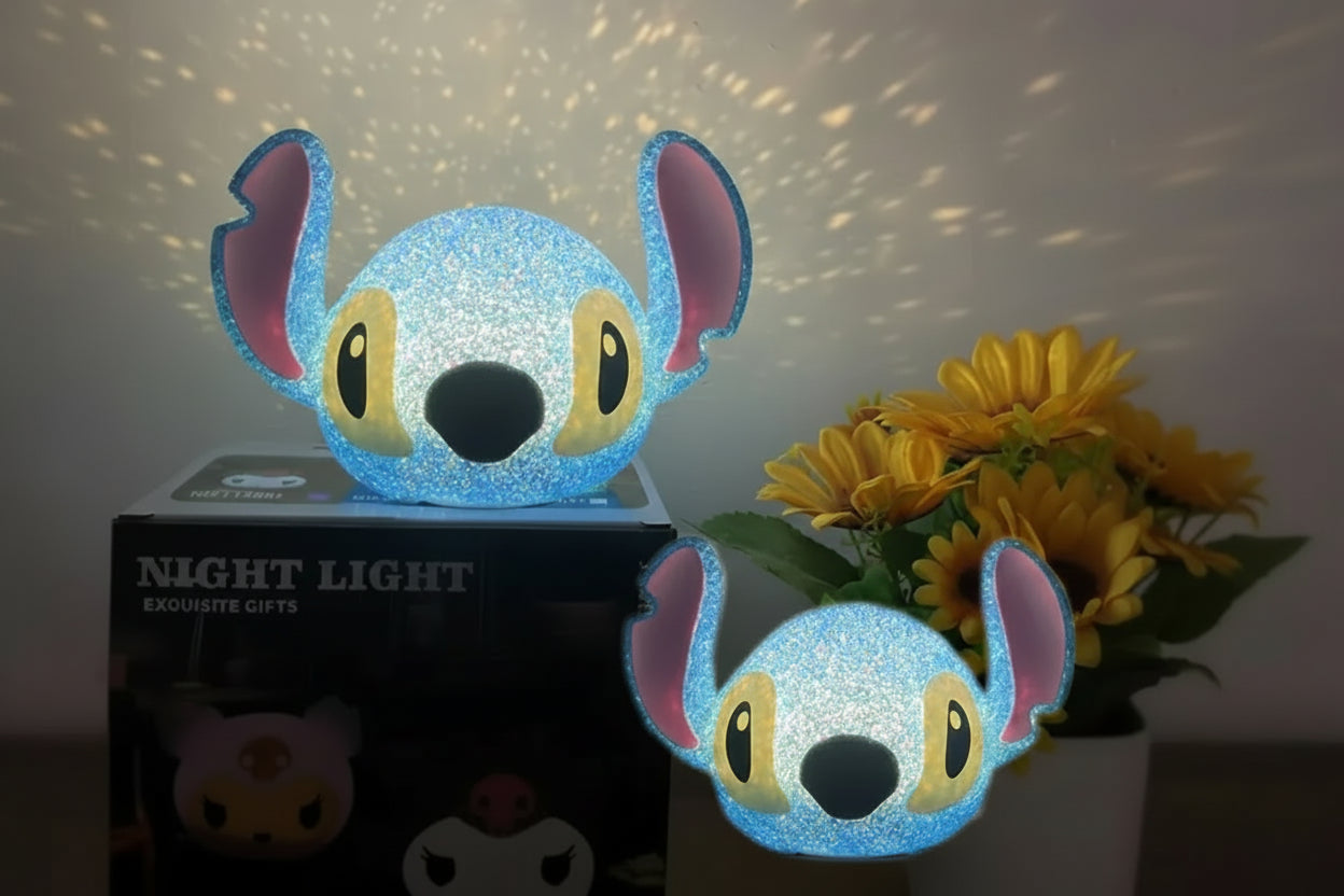 Lampe de Chevet Stitch Projection Particules 3D Enfant Stitch