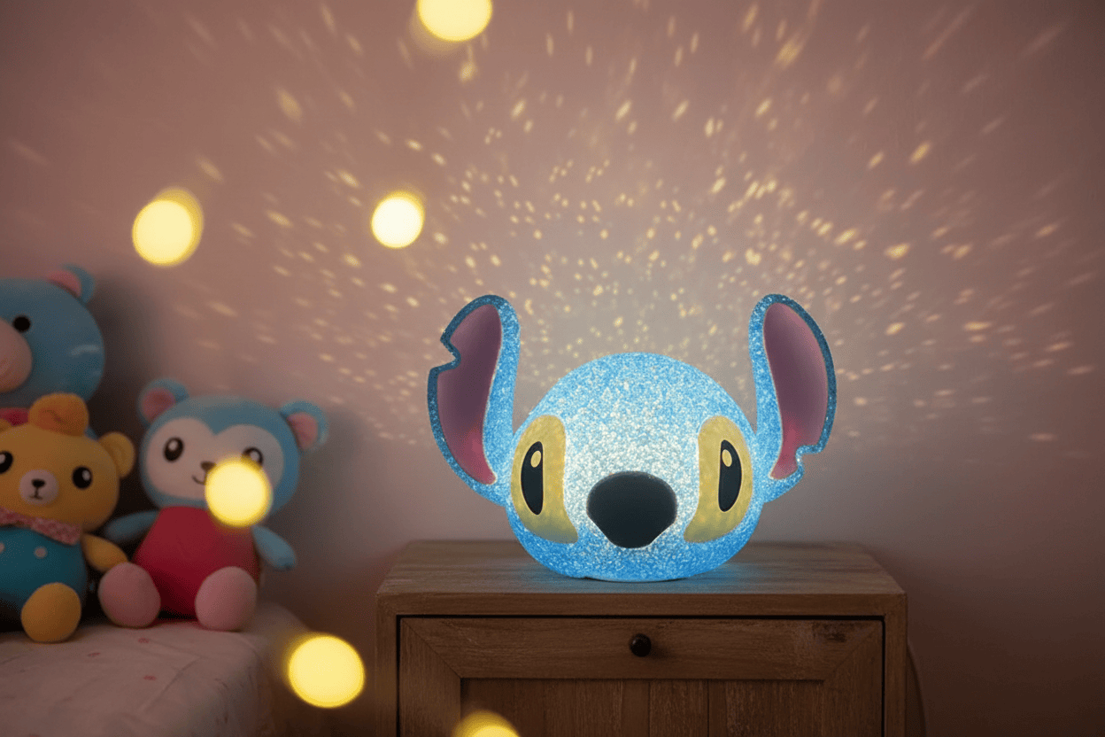Lampe de Chevet Stitch Projection Particules 3D Enfant Stitch